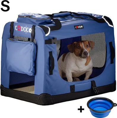 Produktbild von Hundetragetasche, faltbar, marineblau, klein, 50 x 34 x 36 cm