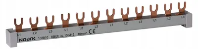Obrázek produktu pro Spojovací lišta 3P 10mm 63A 54 modulů (1m) Noark 101448