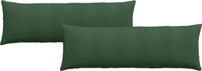 Produktbild von vidaXL Sofakissen 2 Stück Dunkelgrün 120 x 40 cm Cordstoff