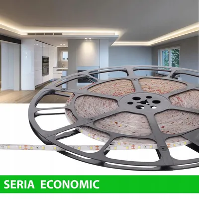 Zdjęcie produktu dla Taśma LED Prescot, hermetyczna, barwa ciepła, rolka 25 metrów