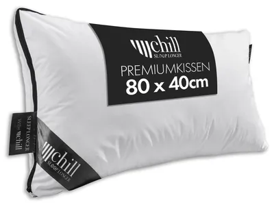 Produktbild von chill SLEEPLONGER Kopfkissen 40×80 cm – 2-in-1 Design für optimalen Schlafkomfort Hotelqualität