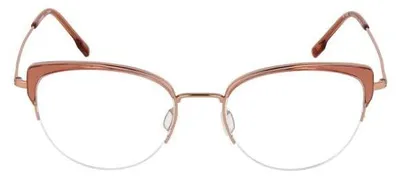 Zdjęcie produktu dla Okulary Rodenstock Schmetterling wykonane z tytanu beta, w kolorach różowym i różowym złocie, dla kobiet, model Bri