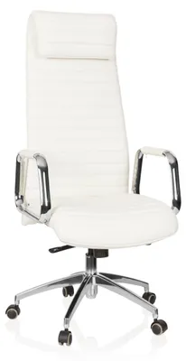 Produktbild von hjh OFFICE Luxus Chefsessel ASPERA 20 Ergonomischer Bürostuhl mit Armlehnen Leder Drehstuhl für Büro, Zuhause