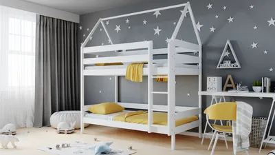 Produktbild von Kinderbett Etagenbett 3ft Einzelbett 90x190 90x200 80x160 cm Einzelbett Aus Kiefer Massivholz Für Kinder , Farbe:Weiß, Große:160 x 80 cm