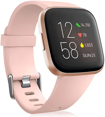 Obrázok produktu pre pre náramok Fitbit Versa 2/náramok Fitbit Versa, silikónové náhradné náramky na zápästie Sport Classic Kompatibilné s Fitbit Versa 2/Fitbit Versa Lite/Fitbit Versa pre ženy Muži, Small Baby Pink, S