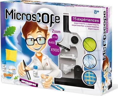 Produktbild von Buki Mikroskop Spielzeug - 15 Experimente fr Kinder Wissenschaft