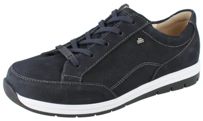 Immagine prodotto di Finn Comfort Osorno scarpe basse da uomo, blu scuro, pelle, scarpe stringate - scarpe da uomo per il comfort, blu, pelle (nubukrona)