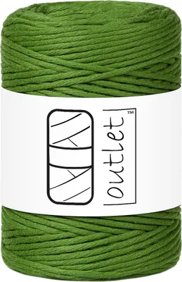 Produktbild von Spargelgrün Baumwoll-Makramee-Kordel 1,5mm 100m OUTLET