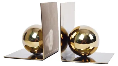 Produktbild von Dekorative Metallbuchstützen für Büro und Zuhause