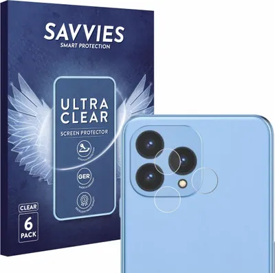 Produktbild von 6x Für Cubot P80 (NUR Kamera) Schutzfolie Savvies Displayschutz Display Schutz Folie Klar Transparent