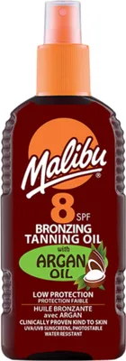Zdjęcie produktu dla Malibu Bronzing Olejek Brązujący Z Olejkiem Arganowym SPF8 200ml
