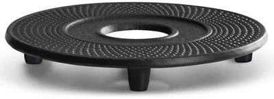 Obrázek produktu pro Otevřená podložka z litiny – černá – Ø 13 cm