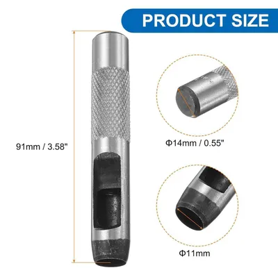 Productafbeelding van Lochstanzer, 11 mm, koolstofstaal, voor leerbewerking, papier