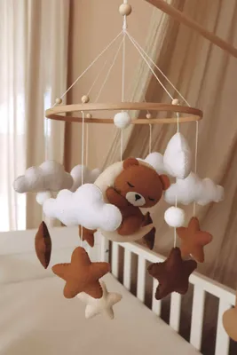 Produktbild von Handgefertigtes baby mobile Sleeping Teddy