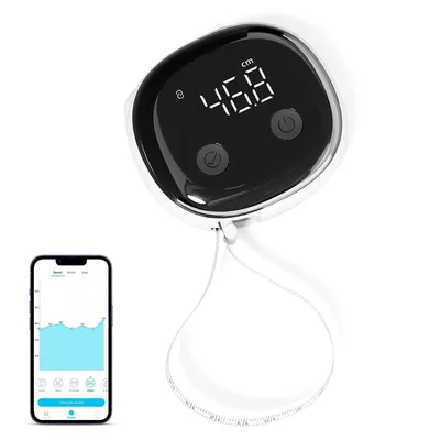Produktbild von 150cm Digitales Maßband mit App & Bluetooth, Körperumfang Tracking, automatische Aufzeichnung, ideal für Fitness & Abnehmen