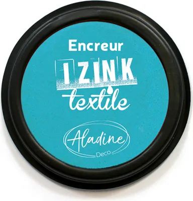 Produktbild von Aladine IZINK Pigment Stempelkissen - Textil Pastel / Türkis