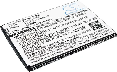 Imagen del producto de TECHTEK Batería compatible con [BLU] D770U, Studio X Plus sustituye C80624260T