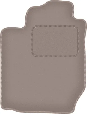 Produktbild von Fahrerfußmatte Velours beige passend für Toyota Corolla Verso I (2001-2004, Minivan) – mit Befestigungen – passgenau