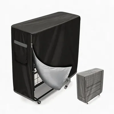 Produktbild von Aufbewahrungshülle für Zustellbett – Klappbett Schutzhülle mit Reißverschluss, Wasserdicht, Universalgröße L84xB33xH107cm