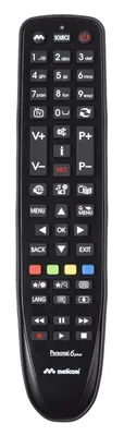 Image de Meliconi Gumbody Personal 6 plus Télécommande TV universelle Telefunken Noir Résistant