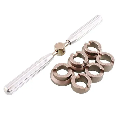 Produktbild von Uhrenreparaturwerkzeug,5537 Uhrengehäuseöffner,Uhrenboden-Entfernerwerkzeug für Rolex &Tudor Uhrenreparatur-Werkzeugsatz mit 6 Matrizen (18,5–29,5 mm)