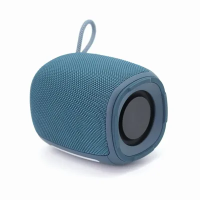 Immagine prodotto di Gembird SPK-BT-LED-03-B Altoparlante Bluetooth portatile con LED RGB, azzurro, 5W