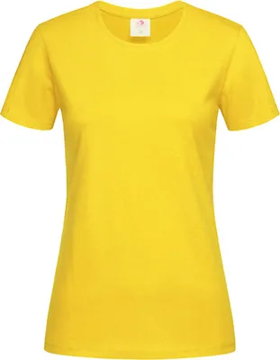 Produktbild von Stedman ST2600 | Classic Ladies Damen T-Shirt - Farbe: Yellow - Größe: XXL