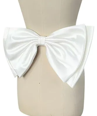 Produktbild von Große Satin Schleife für Hochzeitskleid - Elegantes Accessoire