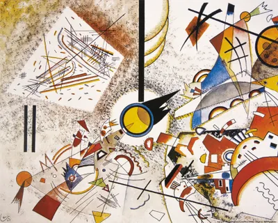 Obrázek produktu pro Wassily Kandinsky umělecký tisk obraz - Bez názvu, 1923 (40 x 50 cm)