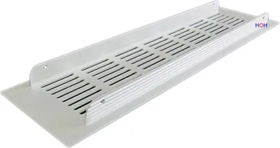 Produktbild von Lüftungsgitter LG-3008 W Türgitter Weiß PVD Stegblech 300 x 80 mm Zuluft Abluftgitter