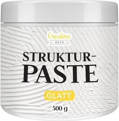 Produktbild von Creative Dtúrovaná pasta Hladká 500g | Biela výplň na akrylové maľovanie | Modelovacia pasta na umelecké projekty, akrylové farby, DIY, textúry