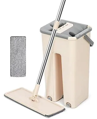 Productafbeelding van Microvezel Mop met Emmer voor Handenvrije Vloerreiniging
