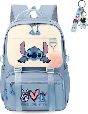 Obrázek produktu pro Školní brašna Stitch, školní batoh Stitch, školní aktovka, školní brašna pro dívky a chlapce HSF608