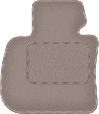 Produktbild von Fahrerfußmatte Velours beige passend für BMW 2 F46 (2015-2022, 7 Personen) – mit Befestigungen – passgenau