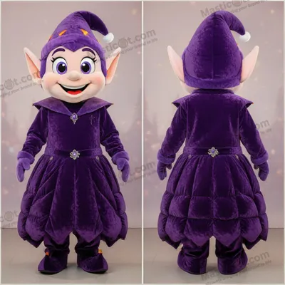 Obrázok produktu pre Fialový plyšový elf, maskot