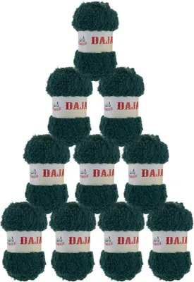 Produktbild von 500g Kuschelgarn Daja, Wolle f. Kuscheltiere Plüschtiere Amigurumies u. Kleidung, Farbe:dunkelgrün