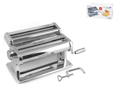 Pastamaschine Deluxe mm260, Edelstahl, 7 Einstellungen, manuell, silber