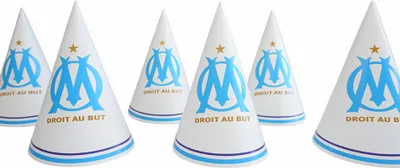 Productafbeelding van 6 feestmutsen Olympique de Marseille - universele maat