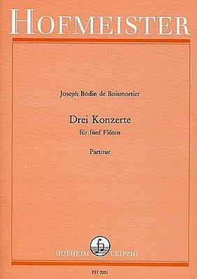 Produktbild von 3 Konzertefür 5 Flöten