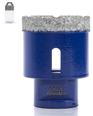 Obrázok produktu pre Diamantový jadrový vrták 45 mm x M14, pre porcelán, keramiku, žulu, mramor, kameň, murivo