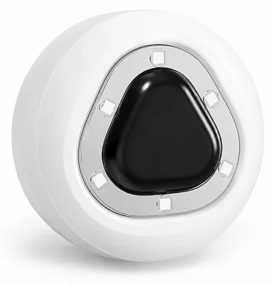 Produktbild von UV Toilettenlicht, automatisches WC Hygiene Licht mit Sensor, 6 LEDs, USB C Akku, kompakt und kabellos, Weiß