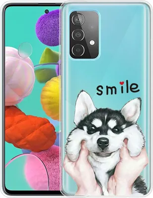 Produktbild von Handyhülle für Samsung Dünn Schutzcase Cover Bumper Schale Transparent, Farbe:Husky, Modell wählen:Samsung Galaxy A52 5G