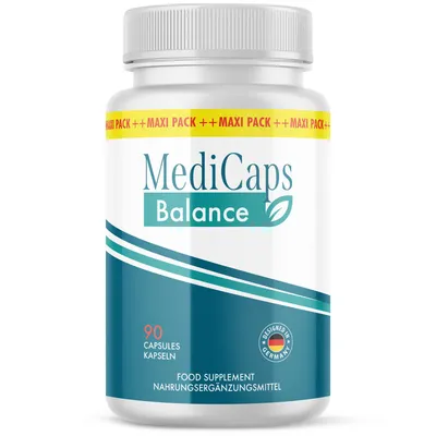 Produktbild von MediCaps Balance Kapseln | Dein zuverlässiger Partner | 90 Kapseln