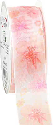 Produktbild von Organzaband Apricot 40mm x 15m Geschenkband Blumen Deko