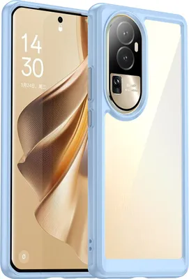 Obrázek produktu pro Pouzdro pro Oppo Reno10 Pro průhledné, nárazuvzdorné TPU silikonové ochranné pouzdro modré