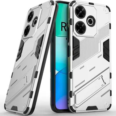 Produktbild von Armor Hülle für Xiaomi Redmi 13 Hybrid PC TPU Bumper Stoßfestes Schutzhülle mit Standfunktion Orange