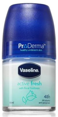Produktbild von Antitranspirant-Roll-on, Vaseline, Pro Derma Active Fresh, 48-Stunden-Schutz, langanhaltende Frische, 50 ml