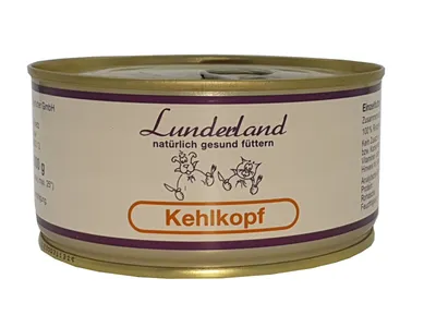 Produktbild von Lunderland-Dosenfleisch-Kehlkopf (Rind) 300g Hundefutter Nassfutter Einzelfuttermittel für Hunde und Katzen