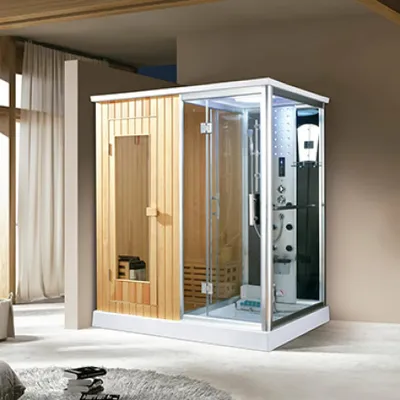 Immagine prodotto di PureHaven sauna finlandese e doccia a vapore 170x120 cm con struttura in alluminio accessori completi sedile doccia tropicale radio massaggio piedi massaggio schiena