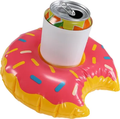 Produktbild von Aufblasbarer Getränkehalter Donut - schwimmender Pool Dosenhalter